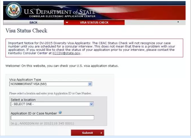 美國簽證狀態(tài)如何查詢